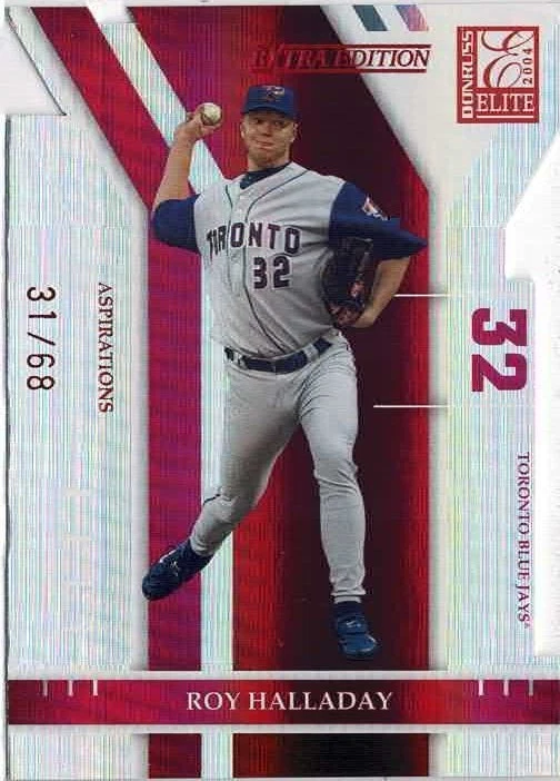 2004 Donruss Elite Extra Edition Roy Halladay Aspirations Die-Cut /68 No. 70 - Image 1 of 2