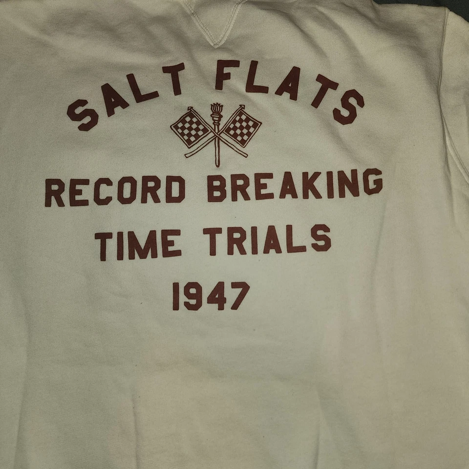 RRL Doble RL. Sudadera Vintage Salt Flats Record Breaking Cuello Redondo XXl Foto 1 de 4