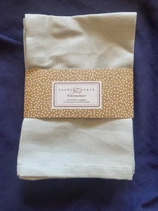 PORTMEIRION: SOPHIE CONRAN DOVE GREY SET Of 4 NAPKINS - NEW. - Picture 1 of 5