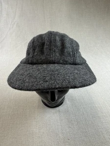 Quaker Marine Supply Wool Size Large Long Brim Hat Fitted Vintage Gray - Picture 1 of 8