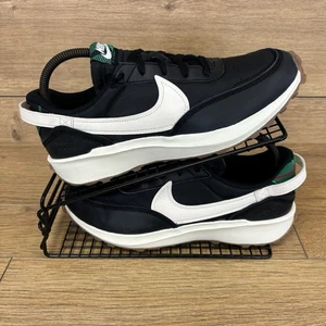 Nike Schuhe Herren Gr. UK 7 Waffle Debut Premium Schwarz Weiß Leder Turnschuhe - Bild 1 von 11
