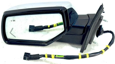 2015-2020 Chevrolet Suburban 1500 Driver LH Door Mirror w/ Power Black OEM - Image 1 of 4