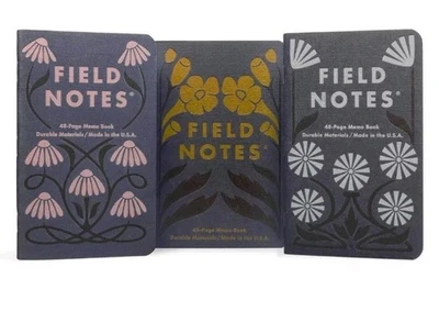 Field Notes FALL 2025 QUARTERLY EDITION Fall Flowers 3-Packs Ruled Paper 3.5x5.5 - Image 1 of 4