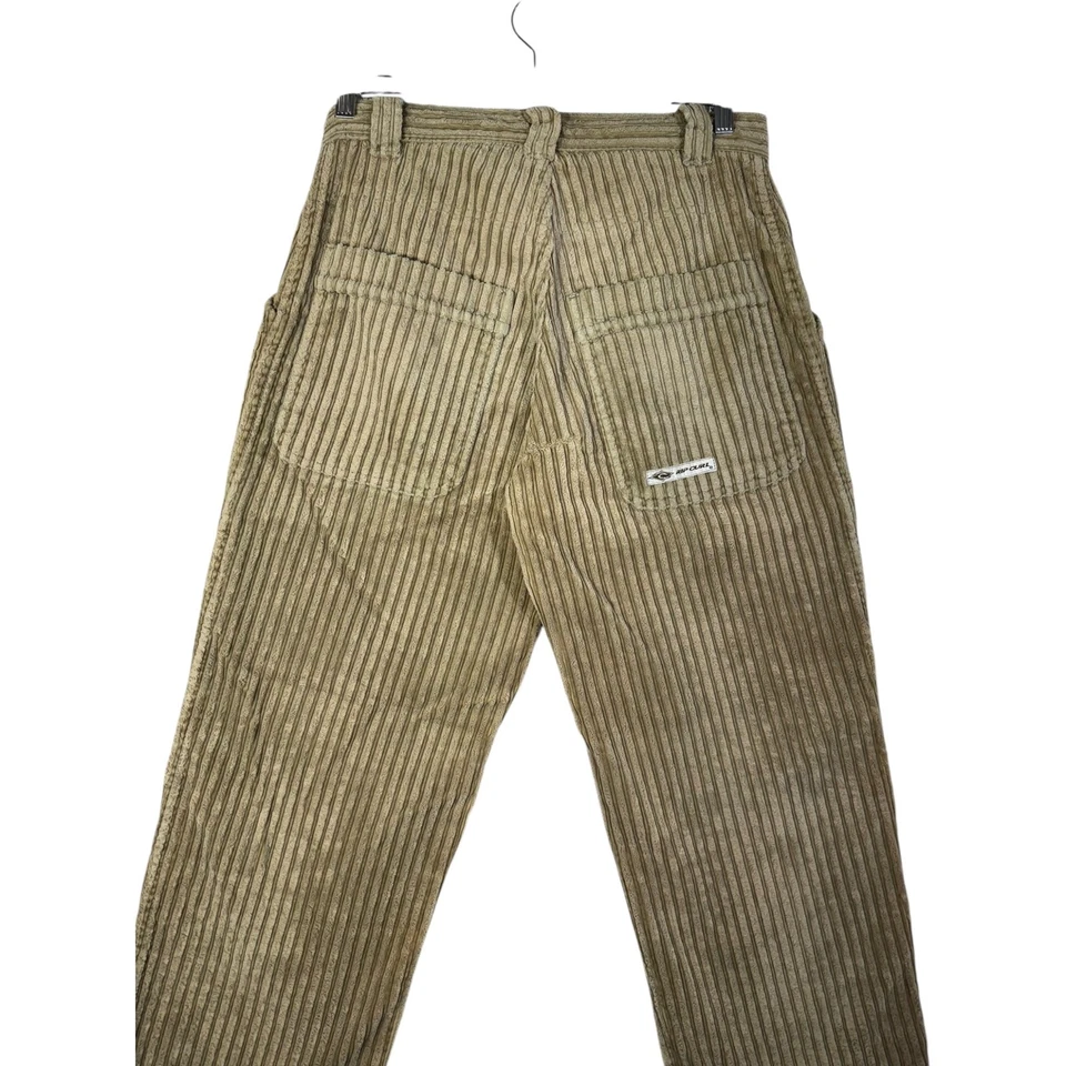 Pantalones clásicos de pana vintage de pierna recta para hombre tostados pequeños Foto 1 de 4