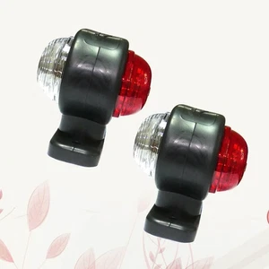  2 Pcs Side Marker Turn Signal Lights for Trailer Indicators Truck Tail - Picture 1 of 12
