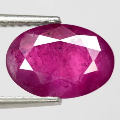 3.1Ct. Natural Gemstone Ruby Top Red Oval Untreated Winza,Tanzania Ravishing! - Image 1 of 4