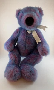 Vintage Retired Ty 1999 Purplebeary Stofftier Teddybär Exc. Zustand - Bild 1 von 8