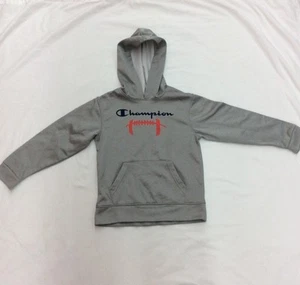 Champion Authentic Kids Youth Gray Long Sleeve Football Hoodie Size 7/8 Preowned - Picture 1 of 8