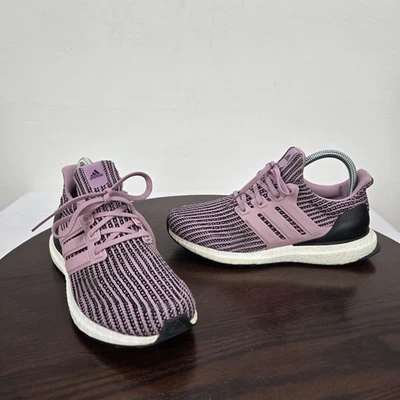 Adidas Ultraboost Running Sneakers Women 7 Purple Black Athletic Shoe Prime Blue - Image 1 of 4