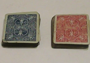 Vintage United States Playing Card Co. Red & Blue Back Playing Cards - Bild 1 von 5
