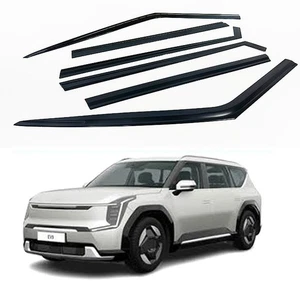 Infrangible Smoke Weather Shields Side Window Visors 6p for 2025 2026 KIA EV9 - Picture 1 of 11