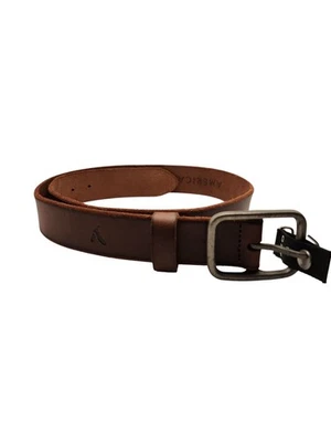 Мужской темно-коричневый двухцветный кожаный ремень American Eagle размер 34 - Изображение 1 из 2