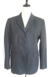 Vintage Pytchley Blau Wolle Reit Dressur Reiten Blazer Jacke Gr. M England - Bild 1 von 10