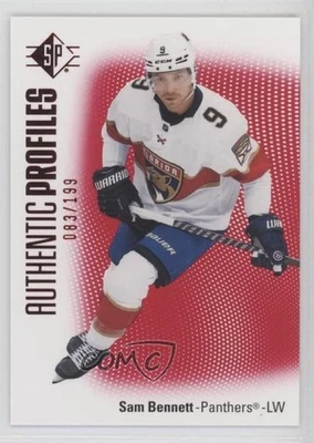 2021-22 SP Retail Authentic Profiles Red /199 Sam Bennett #AP-18 - Image 1 of 2