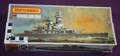 Matchbox Admiral Graf Spee 1:700 scale waterline model ship kit PK-161. - Image 1 of 4