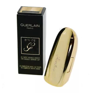 Guerlain Rouge G Lipstick Case Parure Gold Double Mirror Cap Brand New - Picture 1 of 3