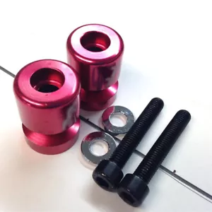 Red Swingarm Spool "RR" 8mm Thread For Honda CBR1000RR 2004-2011/ CBR250R 2011 - Picture 1 of 7