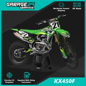 KAWASAKI KX450F STICKER KIT - 2013-2024- - MX MOTOX MOTOCROSS GRAPHICS KIT - Picture 1 of 9