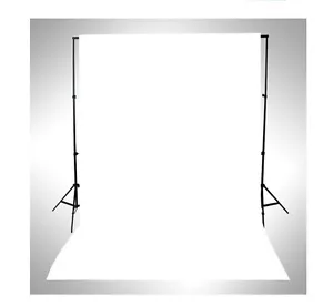 5X10FT White Solid Color Polyester Photo Backdrop Photograph Background Washable - Picture 1 of 6