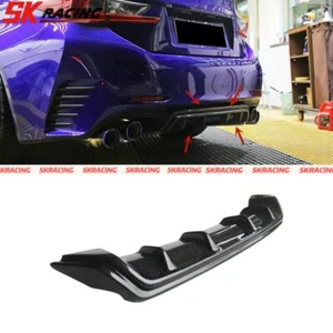 Difusor de parachoques trasero de fibra de carbono real para Lexus RC300 RC350 F-Sport 2015-2018 - Imagen 1 de 7