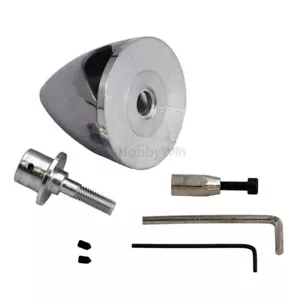 3 Bladed Aluminum Spinner 2in 51mm for 3mm Shaft Motor RC Model Airplane Warbird - Picture 1 of 6