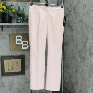 le Suit Womens Pinstripe Suit Pant Pants 50039304 Apricot Orange / White 2P - Picture 1 of 3