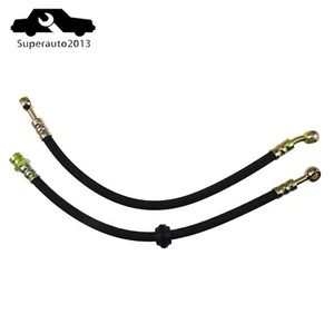 2PCS Brake Hose Upper + Lower Line Kit For Honda CB400F CB350F CB360 CB450 CB500 - Picture 1 of 8