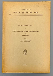 Victor M. Badano - Notas sobre algunas pieza arqueologicas de San Juan - Picture 1 of 4