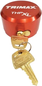 , (, Rosso, Alluminio Massiccio Hockey Puck Lucchetto a Gancio Interno, Misura Universale - Foto 1 di 4