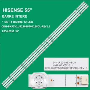 BARRE LED PER TV HISENSE CRH-BX55V1U513030T04128CL-REV1.1 H55B7300 H55B7300UK - Foto 1 di 1