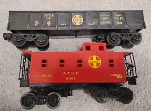Set of 2.K-Line Gondola ATSF #6-5611 Train Car & Lionel A.T.S.F # 6-9061. (00) - Picture 1 of 8