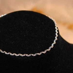 Schöne Silber Seil Kette Fußkettchen - Bild 1 von 4