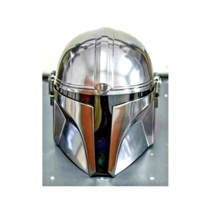 Casco Mandaloriano Réplica Star Wars Prop 1:1 Medieval M Acero Armadura Casco/Sombrero - Imagen 1 de 8