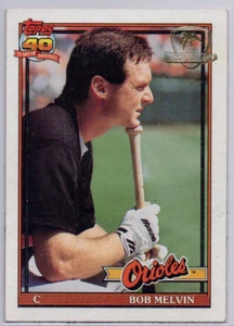 1991 Topps Desert Shield, #249, Bob Melvin, Baltimore Orioles - Imagen 1 de 2