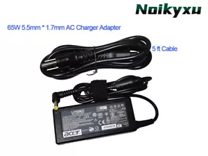 65W Acer Aspire E5-574G-52QU E5-575G-53VG N16Q2 AC Charger Adapter Power Cord US - Picture 1 of 6
