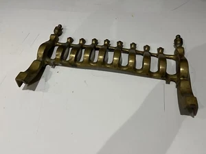 Vintage Antique Brass Fire Grate And Front Plate Fire Surround - Picture 1 of 3