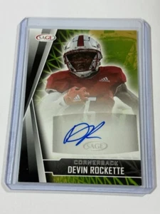Devin Rockette 2022 SAGE Auto Card #A-DR4 South Alabama Jaguars - Picture 1 of 2