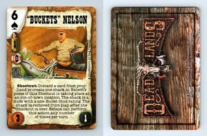 "Buckets" Nelson - Deadlands Doomtown EP4 Pinnacle 1998 CCG Card - Picture 1 of 1