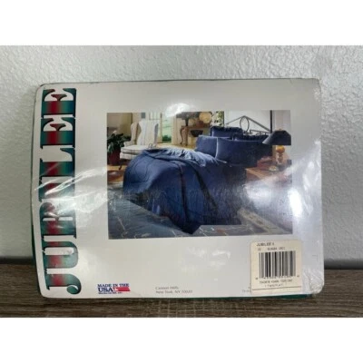 Sábana plana doble vintage Cannon Jubilee II percal 180 algodón hecha en EE. UU. años 90 NUEVA Foto 1 de 4