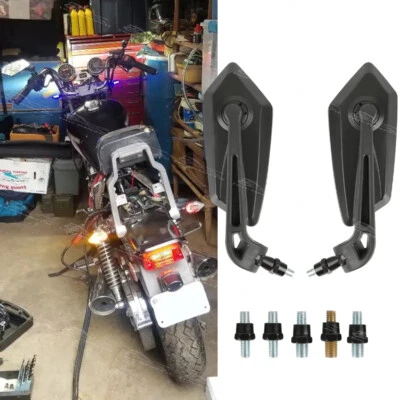 Espejos retrovisores de moto de 8 mm/10 mm para Kawasaki Vulcan VN 500 750 800 900 1500 Foto 1 de 4