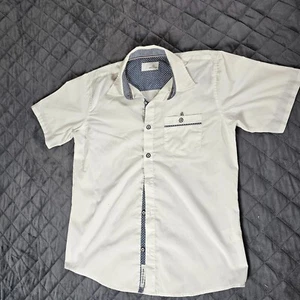Craft + Flow Dress Shirt Mens No Size Tag Business Formal Work Button Down S/S - Picture 1 of 8