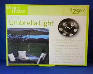 Better Homes & Gardens 18 LED Self-Adjusting Umbrella Light 1⅛"-2" Pole, Tested - Picture 1 of 6