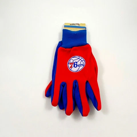 Philadelphia 76ers Sixers NBA Official Winter Utility Gloves OSFM NWT Free Ship Cover