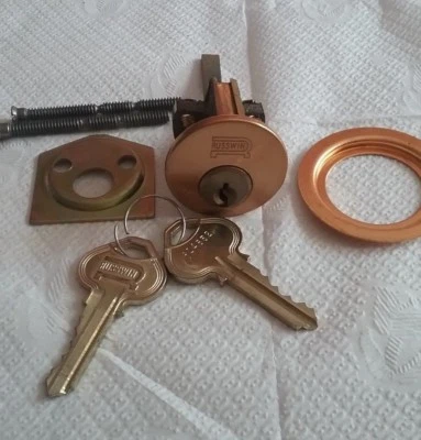 Russwin Corbin. Rim Cylinder Great Quality. 2 keys.