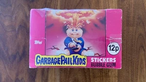 1985 UK Topps Garbage Pail Kids 1st Series Empty Display Wax Box Shrink Wrapped - Picture 1 of 7