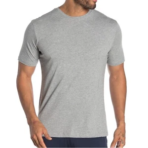 Slate & Stone Men's Short Sleeve Pierre Crewneck Cotton Blend Crew T-Shirt Grey - Picture 1 of 3
