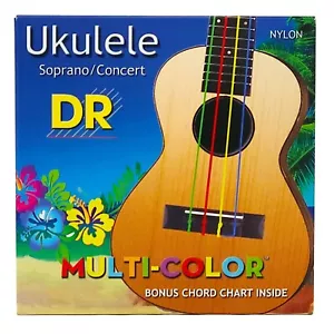 DR Saiten UMCSC Mehrfarbig Sopran/Konzert Nylon Ukulele Uke Saiten - Bild 1 von 1