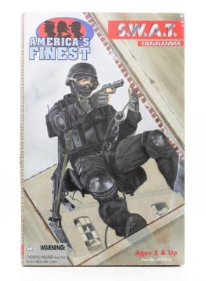 America's Finest SWAT Commander 12" Police Figure 21st Century Toys 1999 - Image 1 of 4