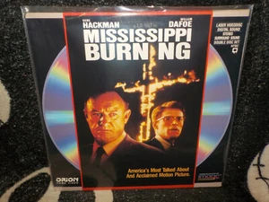 Mississippi Burning Laserdisc LD Gene Hackman Willem Dafoe Free Ship $50 - Picture 1 of 2