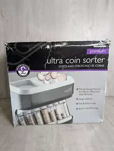 Woolworths Premium Ultra Coin Sorter, Sort & Stacks UK Coins - With Batteries - Picture 1 of 24